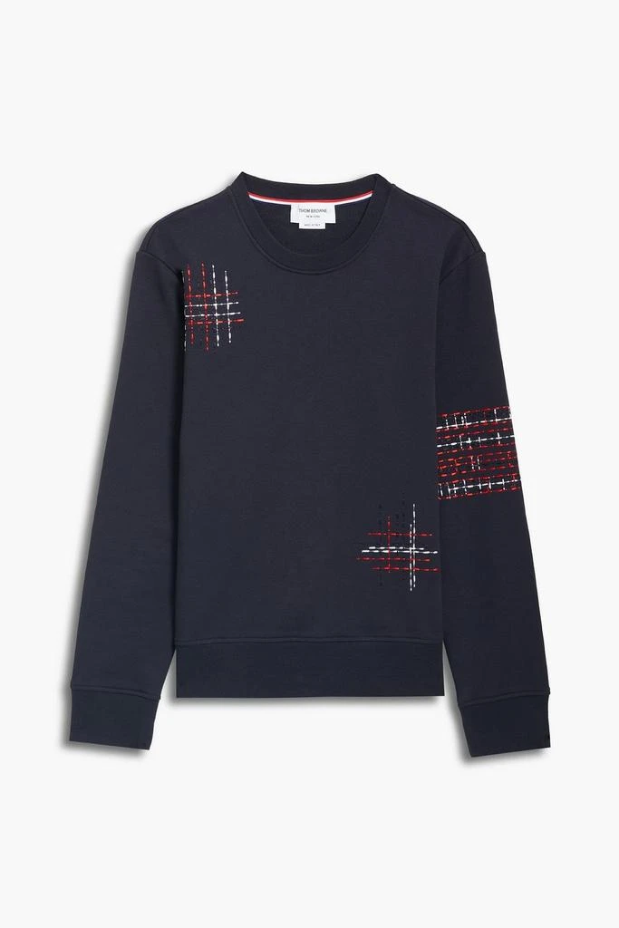 商品Thom Browne|Embellished  French cotton-terry sweatshirt,价格¥5138,第1张图片