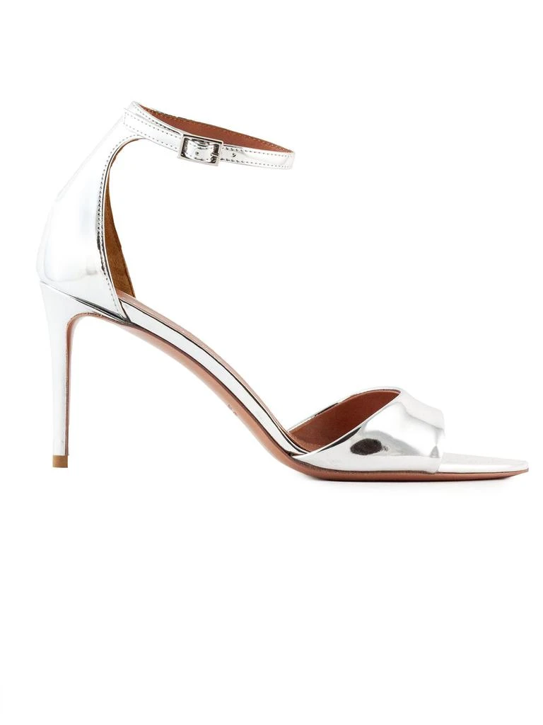 商品ALDO CASTAGNA|Silver Mirror Reflex Leather Aida Sandals,价格¥1868,第1张图片