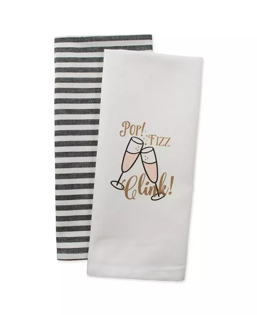 商品Design Imports|Assorted Pop Fizz Clink Printed Dishtowel Set,价格¥140,第2张图片详细描述