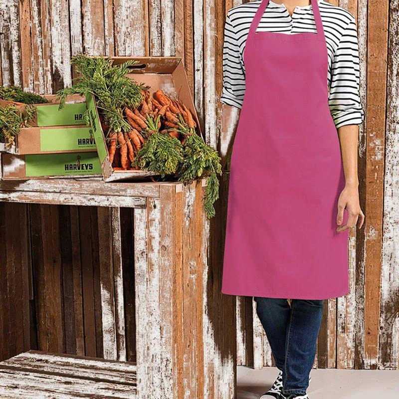 商品Premier|Premier Colours Bib Apron/Workwear (Fuchsia) (One Size) (One Size) ONE SIZE,价格¥117,第2张图片详细描述