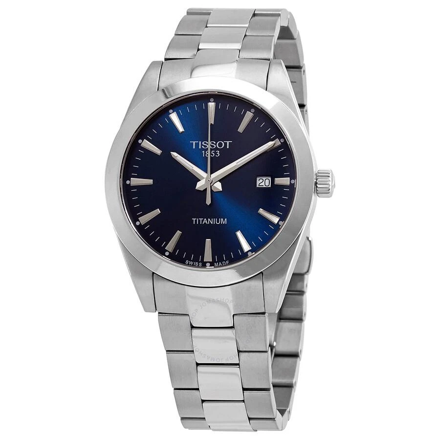 商品Tissot|Titanium Quartz Blue Dial Men's Watch T127.410.44.041.00,价格¥2655,第1张图片