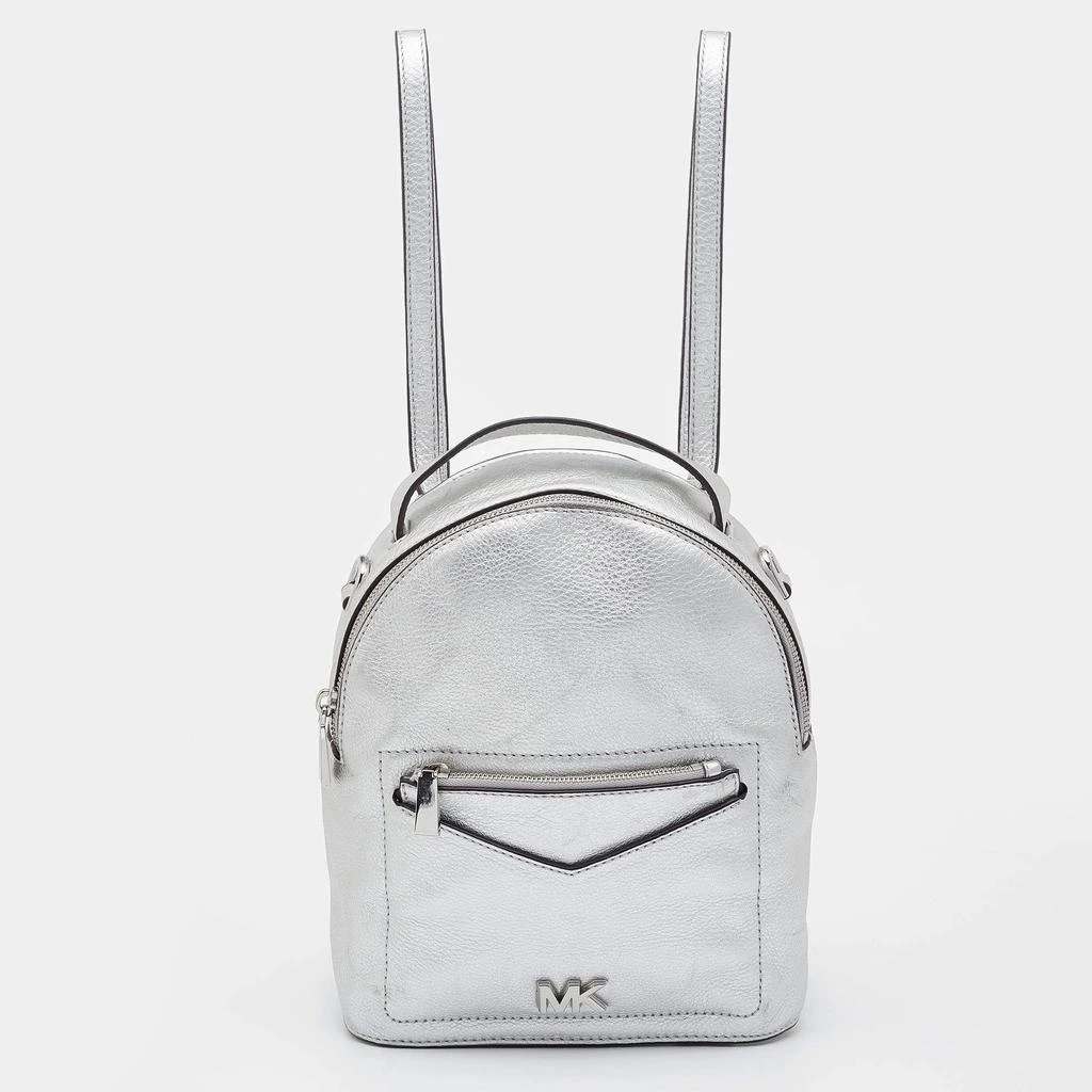 商品[二手商品] Michael Kors|Michael Kors Silver Leather Jessa Convertible Backpack,价格¥1235,第1张图片