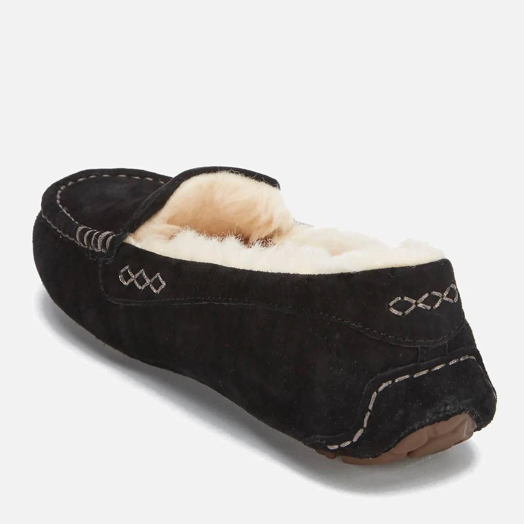 商品UGG|UGG Women's Ansley Moccasin Suede Slippers - Black,价格¥476,第4张图片详细描述