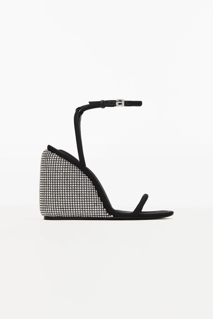 商品Alexander Wang|DAHLIA 95 CRYSTAL WEDGE SANDAL IN LYCRA,价格¥2572,第1张图片