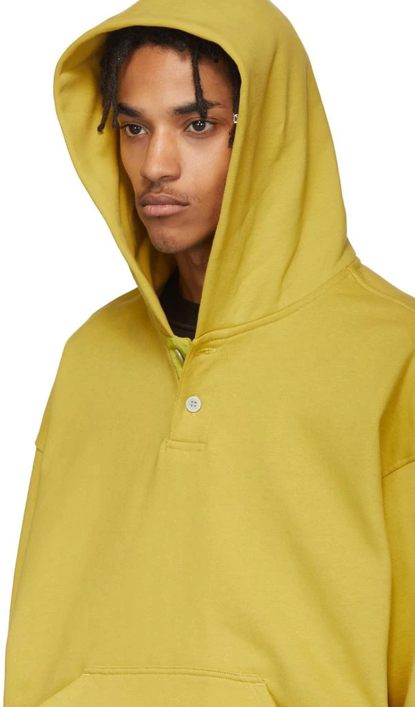 商品Fear of god|Yellow Everyday Henley Hoodie,价格¥3556,第4张图片详细描述