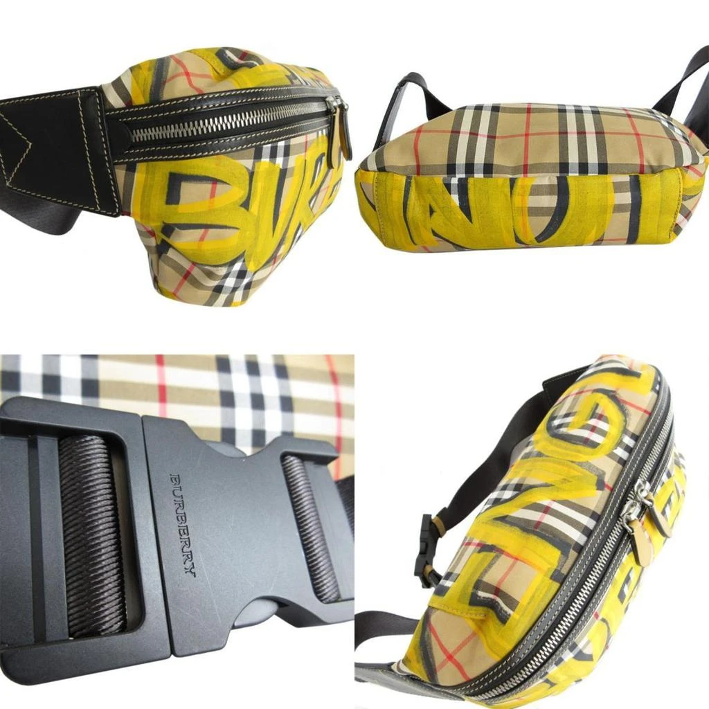 商品[二手商品] Burberry|yellow Nylon Leather Sling Bag (Pre-Owned),价格¥10076,第3张图片详细描述