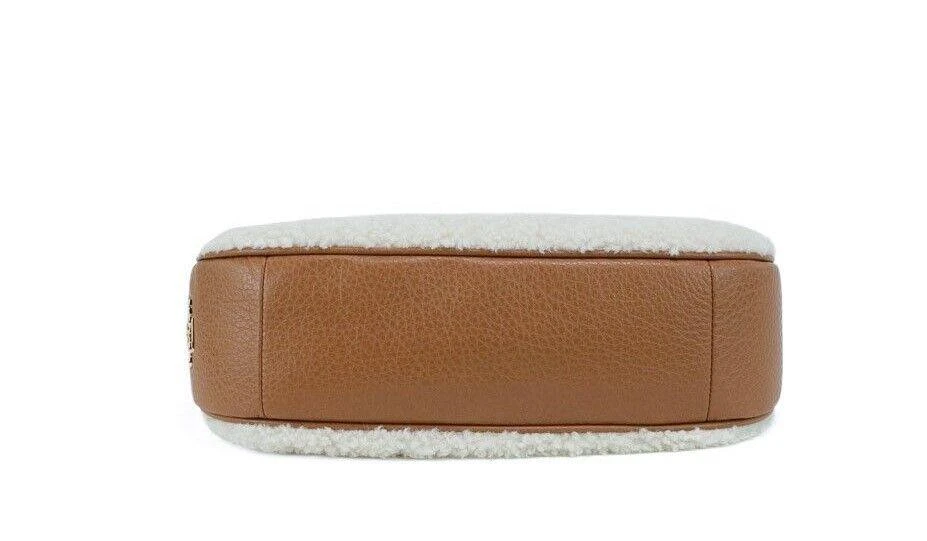 商品Coach|COACH Teri Small Shearling Fur Leather Logo Motif Shoulder Handbag Purse,价格¥2849,第4张图片详细描述