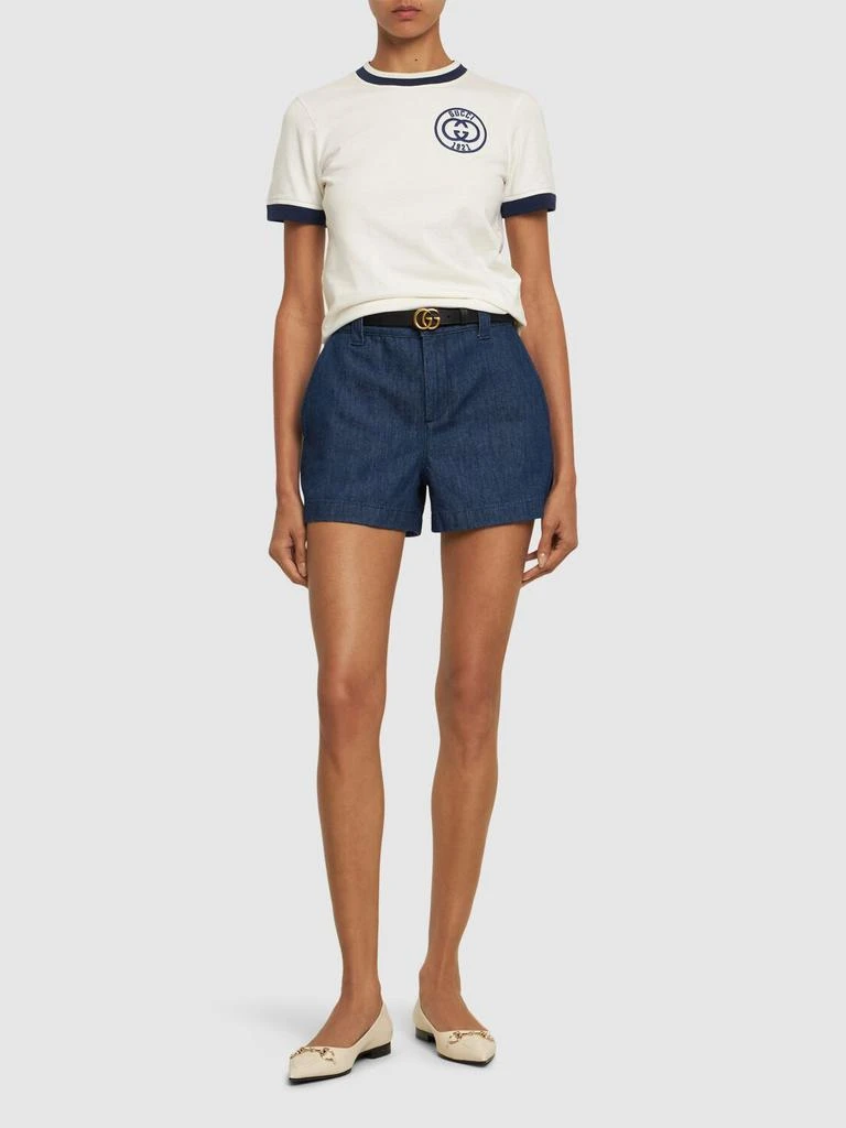 商品Gucci|Cotton Jersey T-shirt W/ Embroidery,价格¥5235,第1张图片详细描述