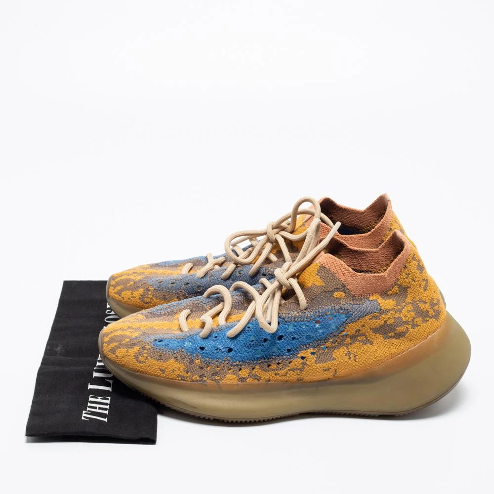 Yeezy x Adidas Multicolor Knit Fabric Boost 380 Blue Oat Reflective Sneakers Size 43 1/3 商品