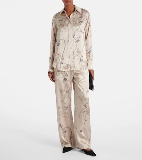 商品Victoria Beckham|印花真丝缎布睡裤,价格¥8580,第2张图片详细描述