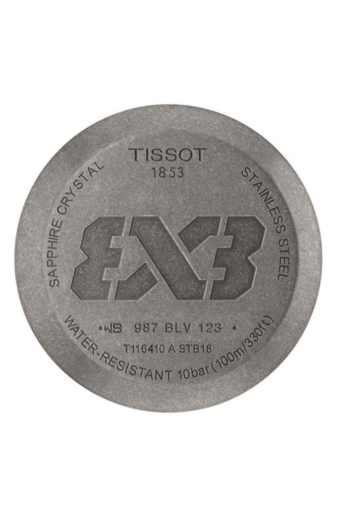 商品Tissot|Men's Gent XL 3x3 Street Basketball Leather Strap Watch, 42mm,价格¥1426,第4张图片详细描述