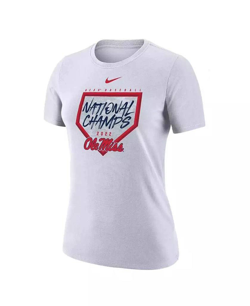 商品NIKE|Women's White Ole Miss Rebels 2022 NCAA Men's Baseball College World Series Champions T-shirt,价格¥262,第2张图片详细描述