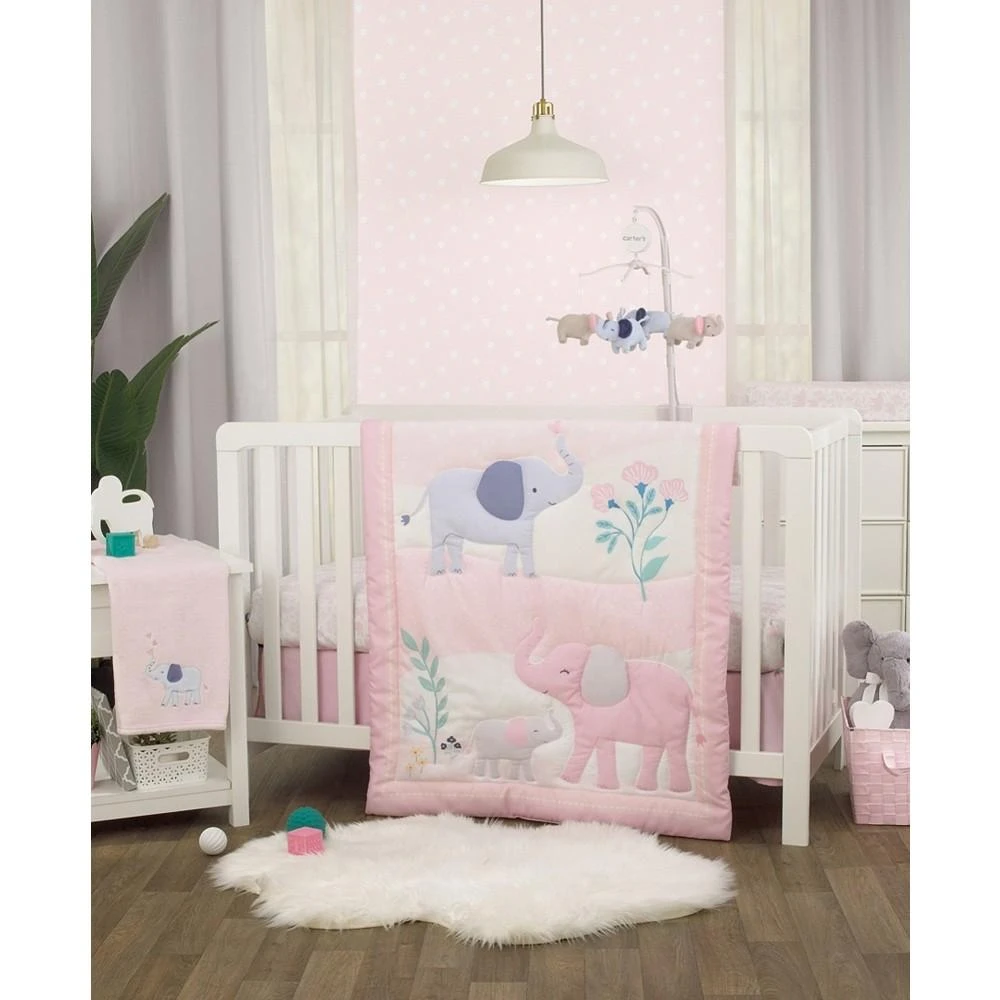 商品Macy's|Sweet Floral Elephants Baby Milestone Blanket,价格¥306,第5张图片详细描述