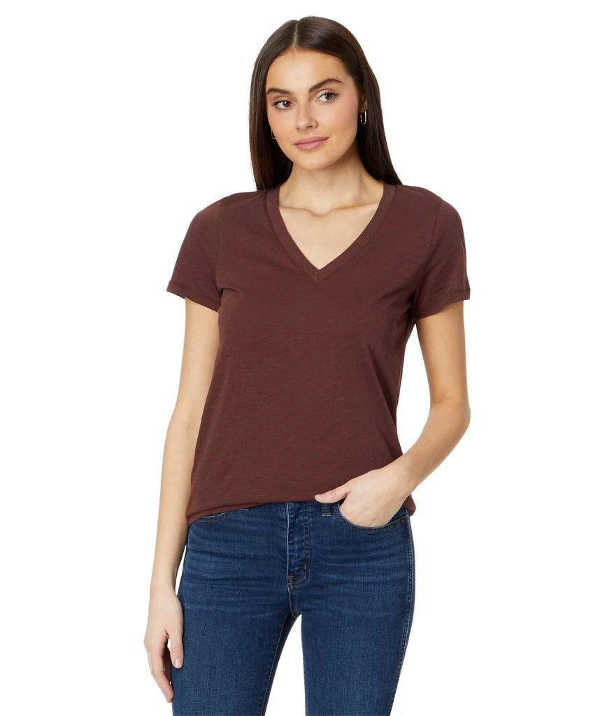 商品Madewell|Whisper Cotton V-Neck Tee,价格¥88,第1张图片