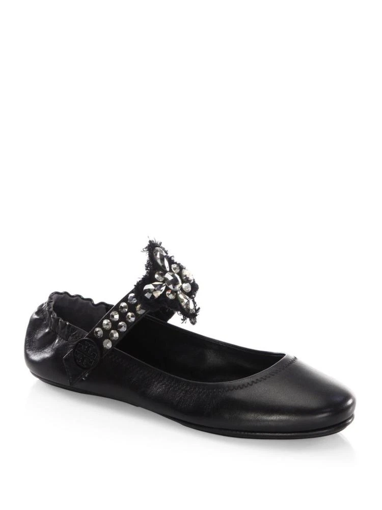 商品Tory Burch|Minnie Leather Ballet Flats,价格¥895,第1张图片