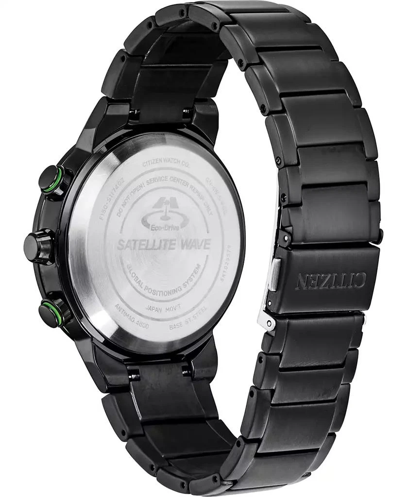 商品Citizen|Eco-Drive Men's Satellite Wave GPS Black-Tone Stainless Steel Bracelet Watch 44mm,价格¥5393,第3张图片详细描述