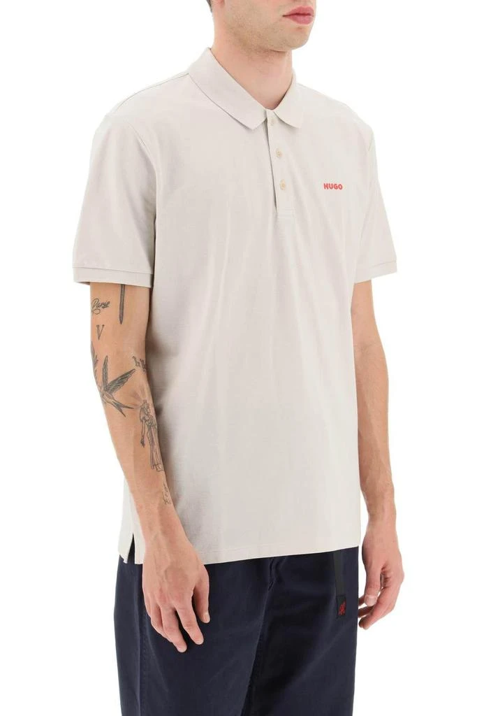 商品Hugo Boss|REGULAR-FIT POLO SHIRT WITH LOGO,价格¥337,第3张图片详细描述