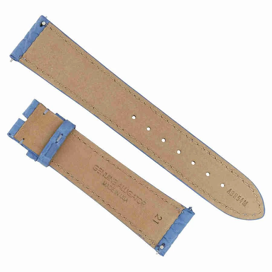 商品Hadley Roma|Hadley Roma 21 MM Light Blue Alligator Leather Strap,价格¥163,第2张图片详细描述