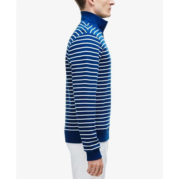 商品Lacoste|Men's Interlock Stripe Cotton Sweater,价格¥323,第4张图片详细描述