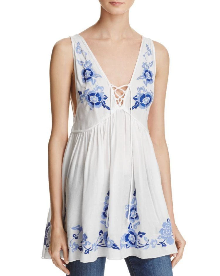 商品Free People|Free People Aida Embroidered Slip Tunic,价格¥200,第1张图片