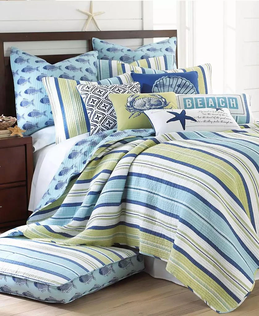 商品Levtex|Bayport Stripe Reversible 2-Pc. Quilt Set,价格¥283,第1张图片