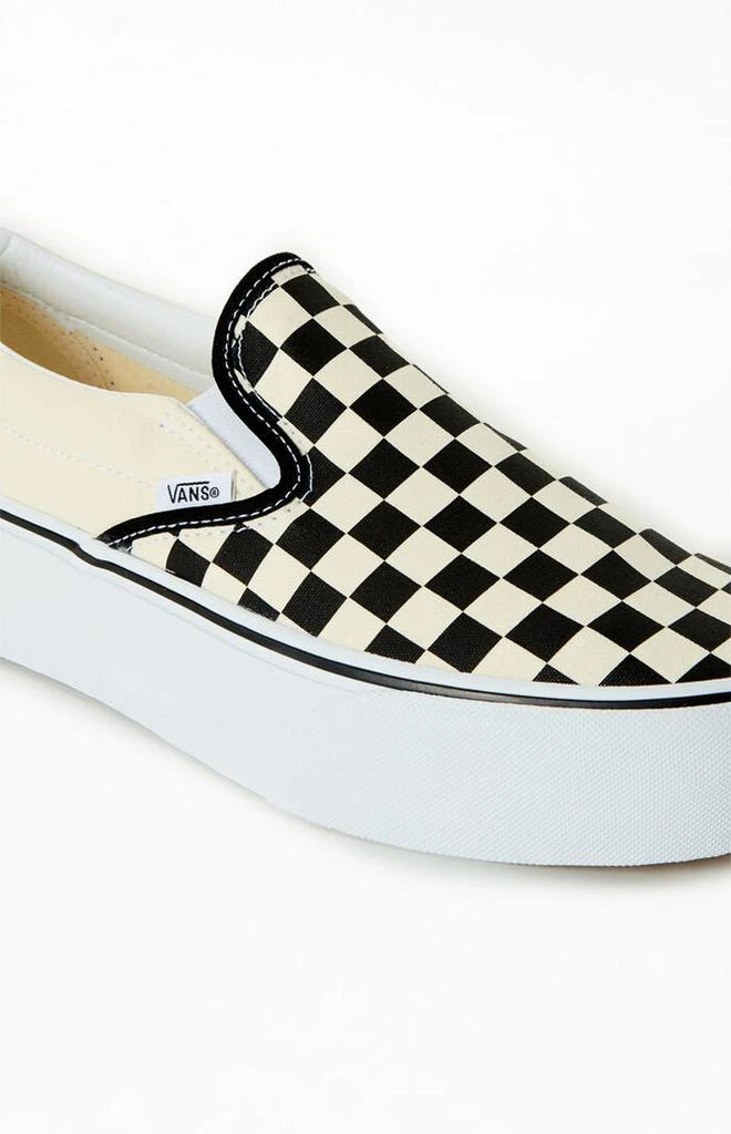 Black & White Slip-On Platform Sneakers 商品