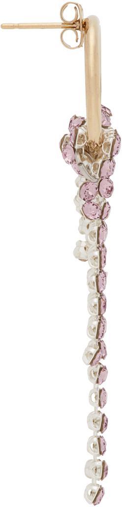 商品Justine Clenquet|SSENSE Exclusive Gold & Purple Shanon Earrings,价格¥811,第4张图片详细描述