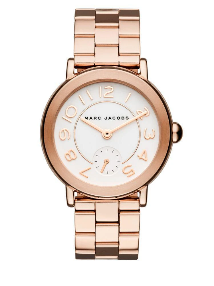 商品Marc Jacobs|Riley Rose Goldtone Stainless Steel Bracelet Watch,价格¥1691,第2张图片详细描述