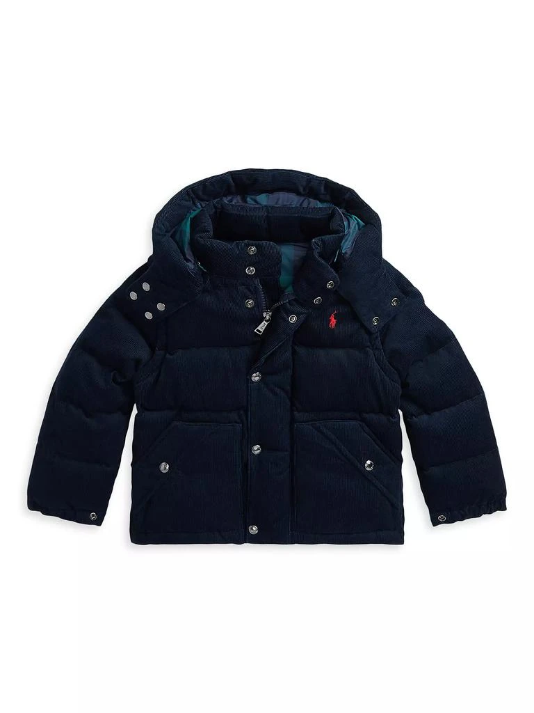 商品Ralph Lauren|Little Boy's & Boy's Convertible Corduroy Down Jacket,价格¥1281,第1张图片