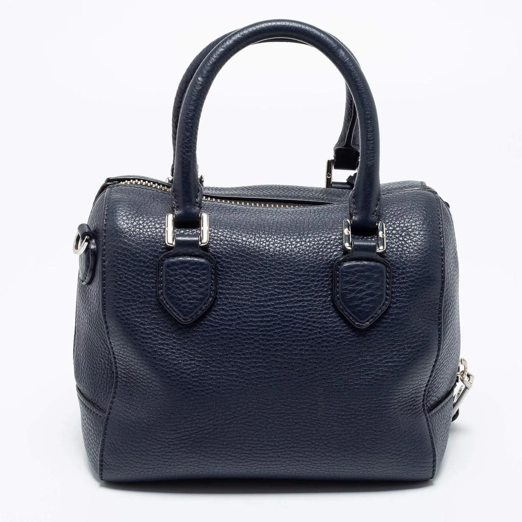 商品[二手商品] Tory Burch|Tory Burch Navy Blue Pebbled Leather Mini Robinson Middy Satchel,价格¥1371,第4张图片详细描述