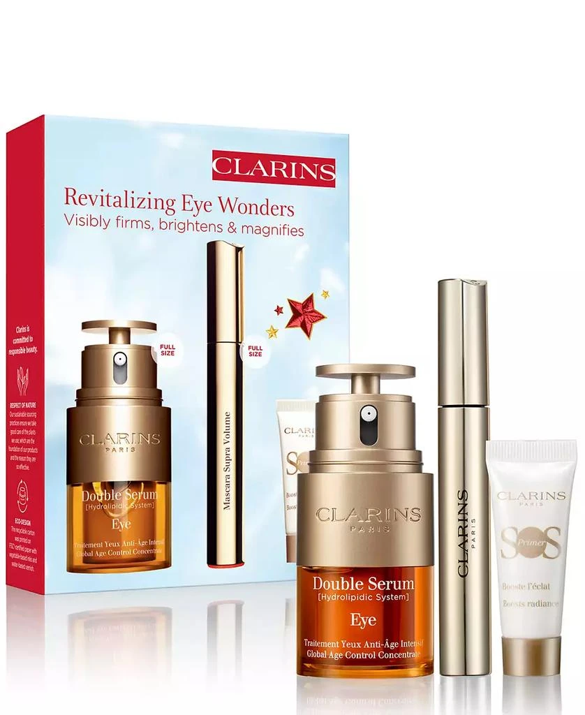 商品Clarins|3-Pc. Double Serum Eye Firming & Hydrating Skincare Set,价格¥659,第1张图片