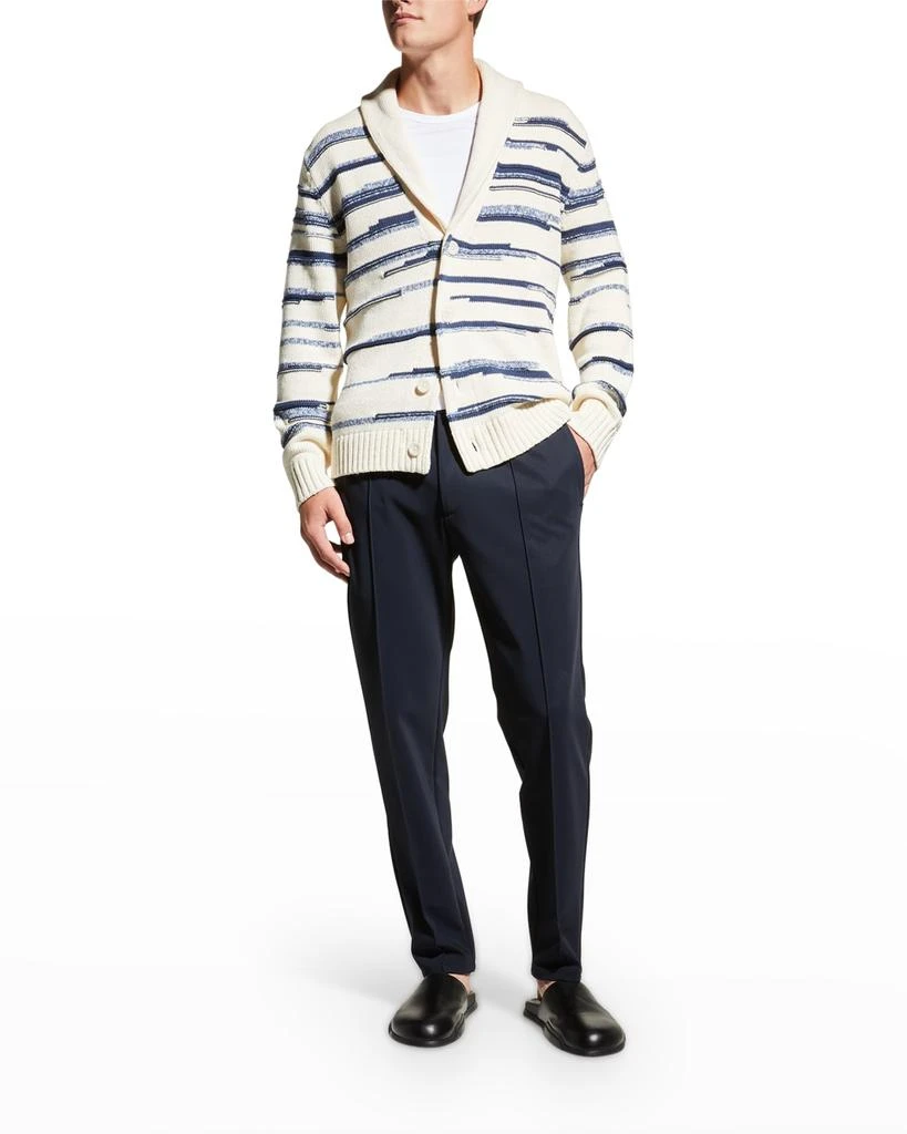 商品Vince|Men's Space Dye Stripe Cardigan,价格¥1671,第1张图片