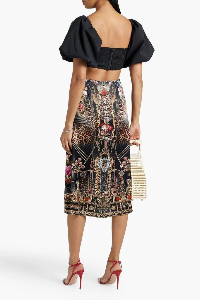 商品Camilla|Embellished printed silk crepe de chine skirt,价格¥1355,第3张图片详细描述