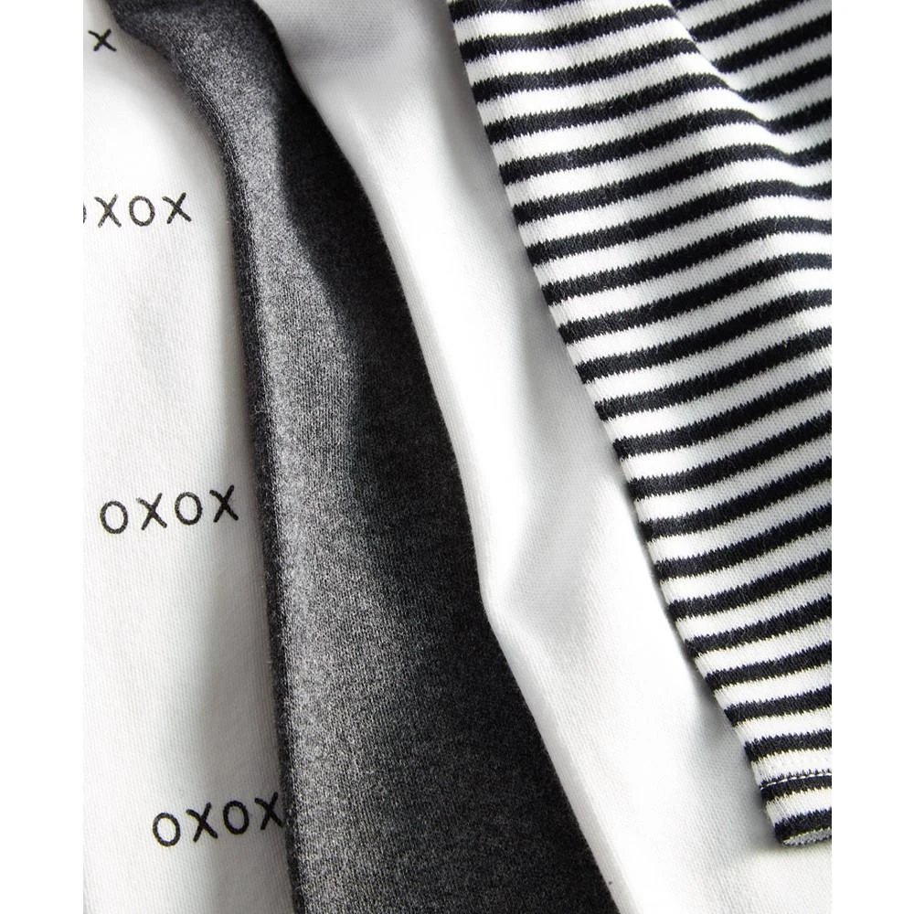 商品First Impressions|Baby Boys XO Cotton Bodysuits, Pack of 4, Created for Macy's,价格¥103,第3张图片详细描述
