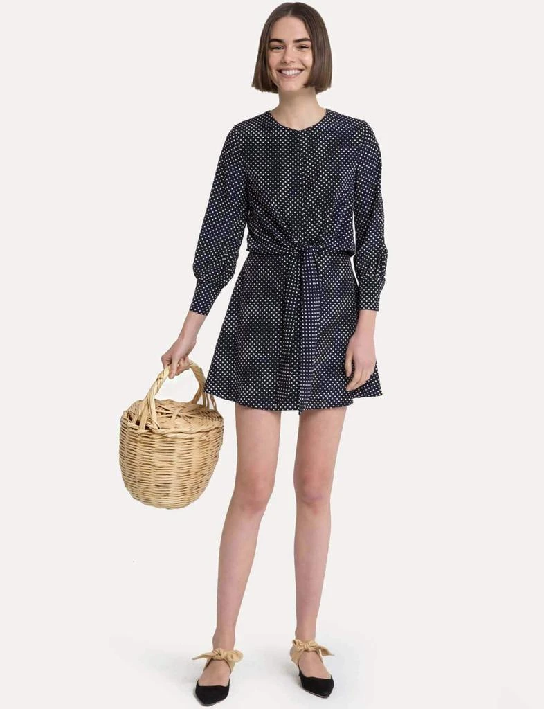 商品Pixie Market|Lima Polka Dot Wrap Tie Front Dress,价格¥444,第2张图片详细描述
