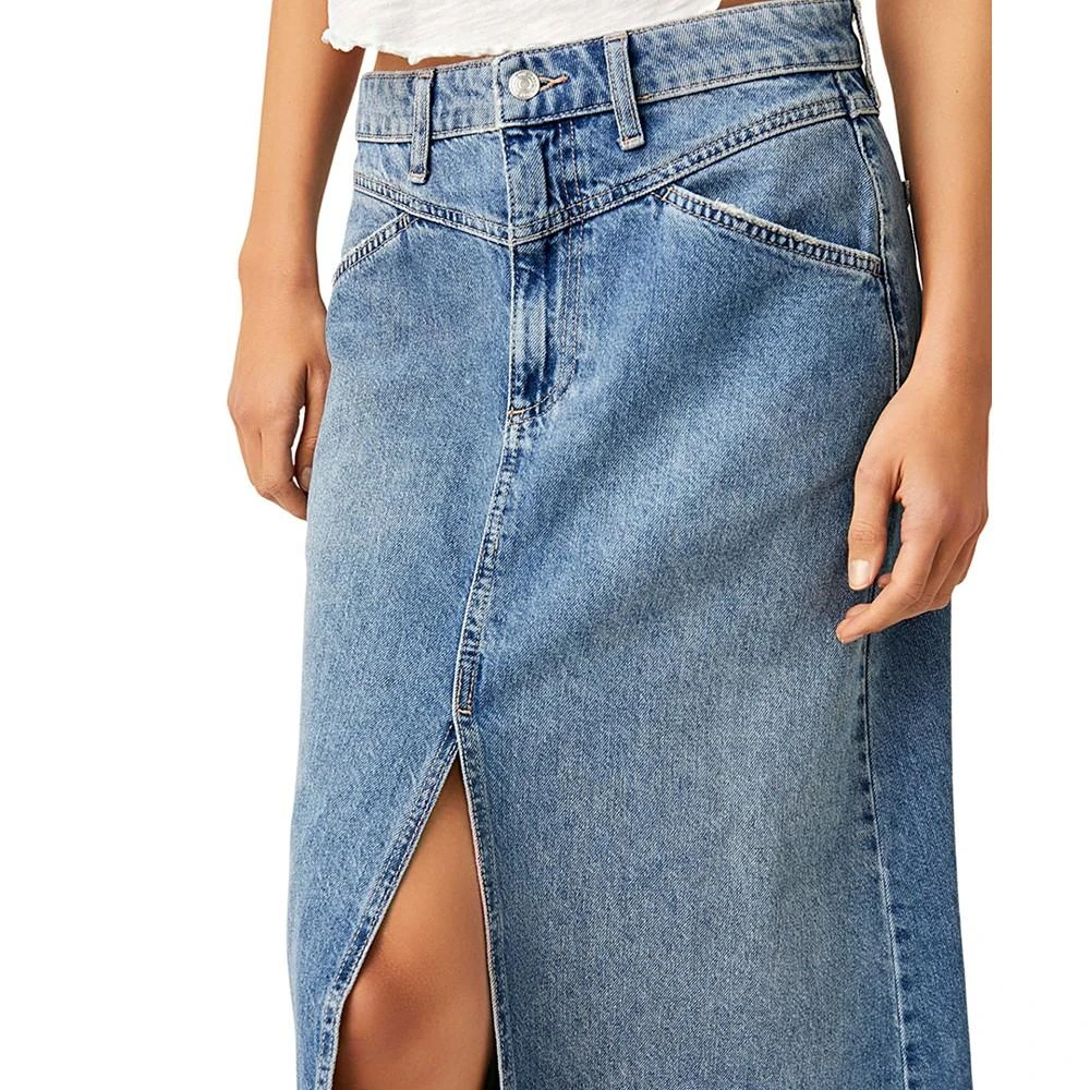 商品Free People|Women's Come As You Are Denim Maxi Skirt,价格¥883,第4张图片详细描述