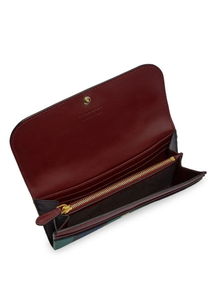 商品Burberry|Haltan Tartan Leather Continental Wallet,价格¥4290,第2张图片详细描述