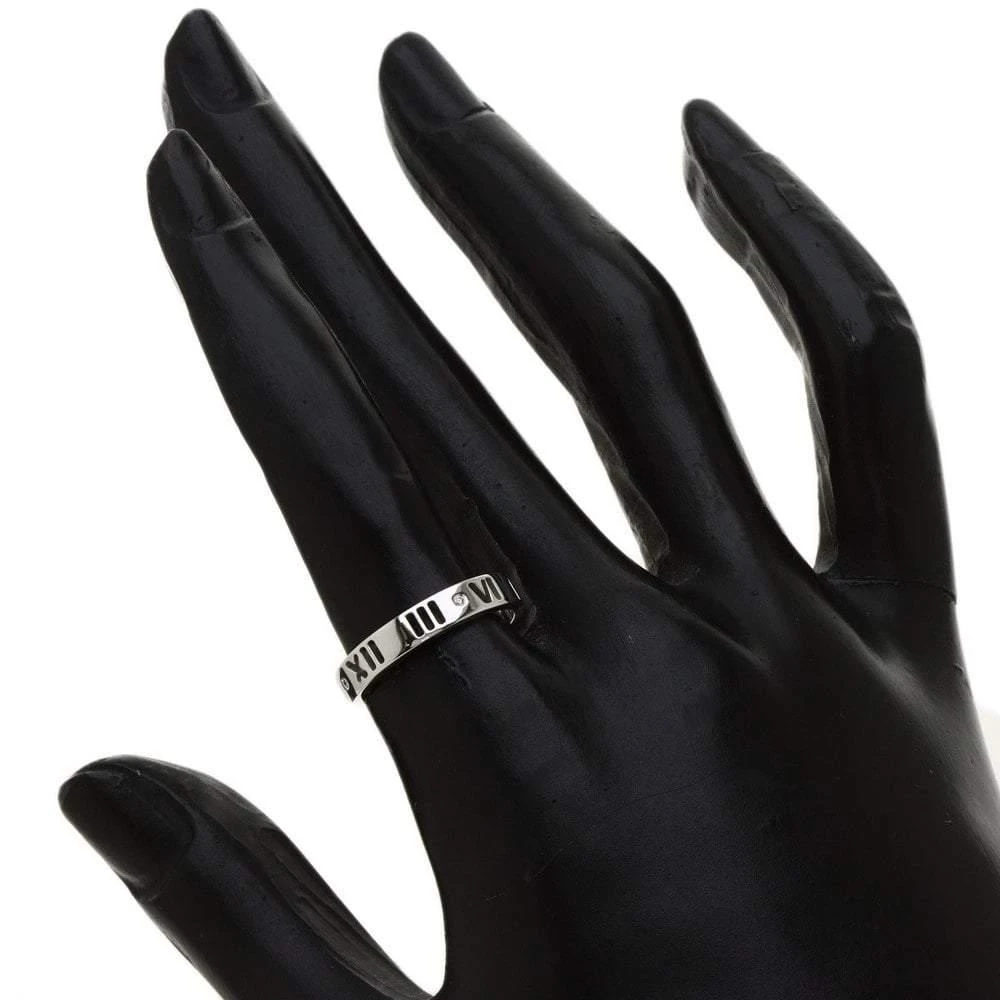 商品[二手商品] Tiffany & Co.|Tiffany & Co. Atlas Pierced Narrow 18K White Gold Diamond Ring EU 52,价格¥5073,第5张图片详细描述
