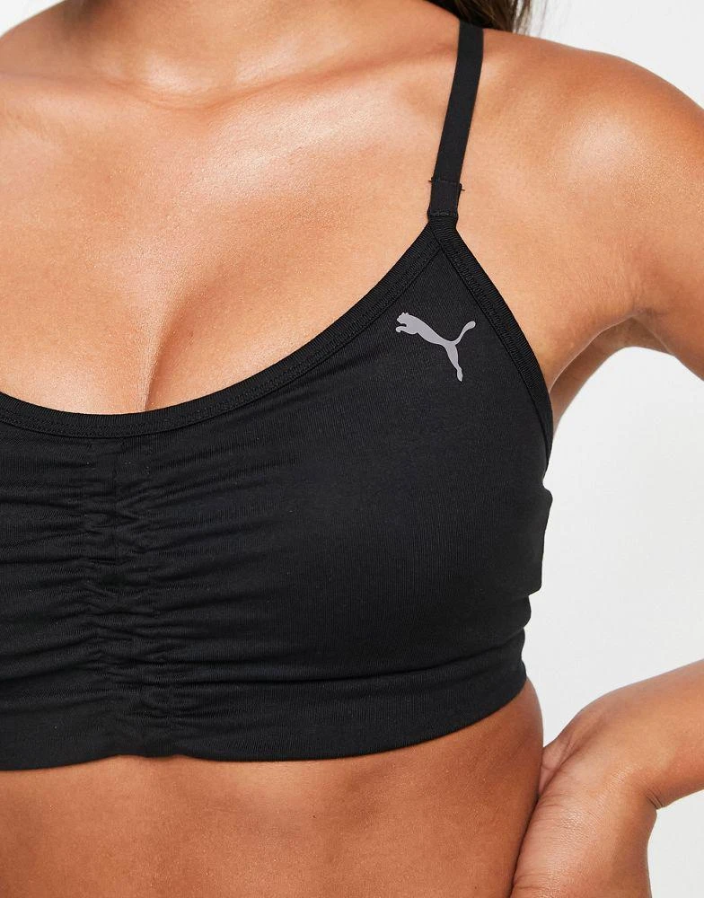 商品Puma|Puma Yoga Studio low support foundation sports bra in black,价格¥215,第2张图片详细描述