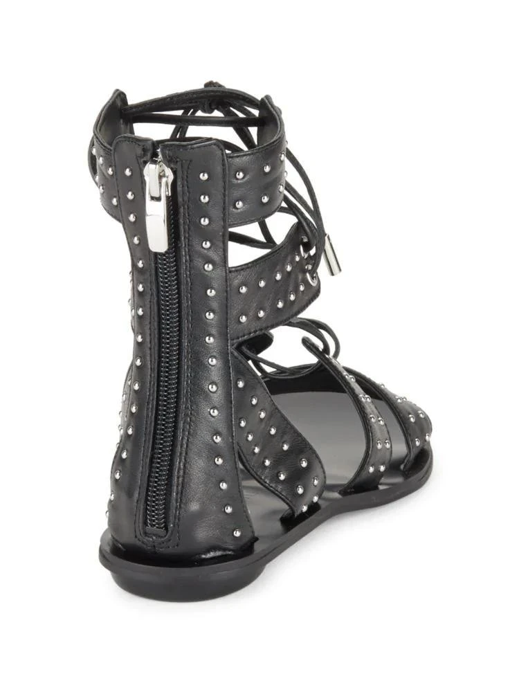 商品KENDALL & KYLIE|Fabia Studded Suede Lace-Up Sandals,价格¥253,第2张图片详细描述