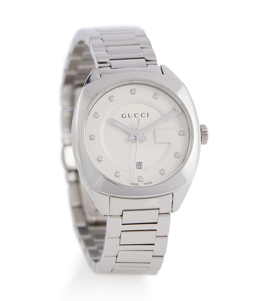 GG2570 29mm stainless steel watch with diamonds商品第1张图片规格展示