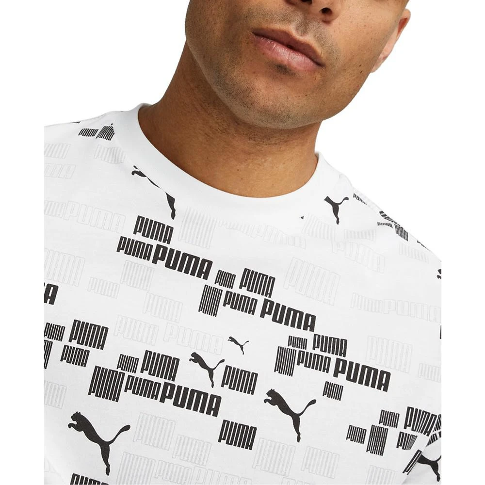 商品Puma|Men's ESS Logo Lab Allover Print Cotton T-Shirt,价格¥155,第3张图片详细描述