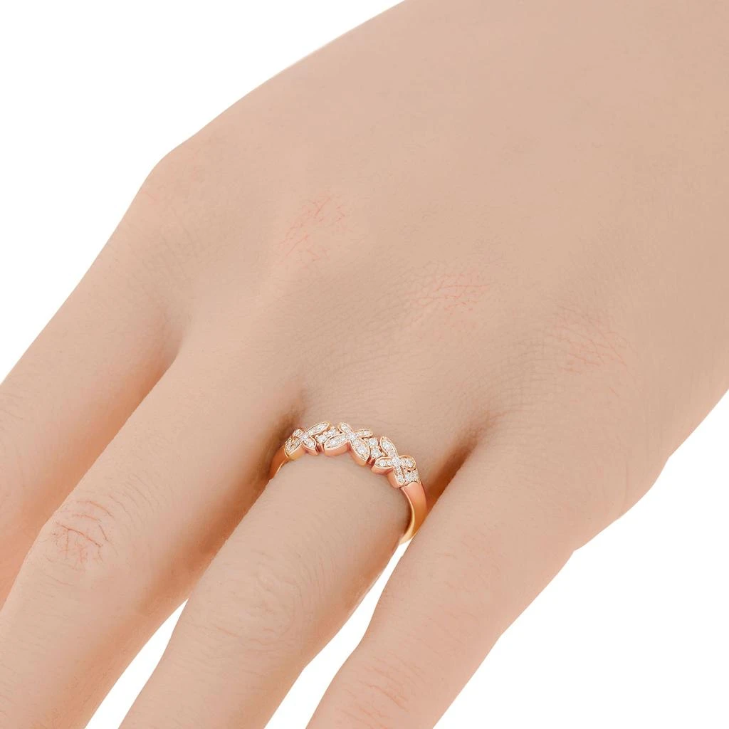 商品Mimi Milano|Mimi Milano Freevola 18K Rose Gold, Diamond Band Ring AXM370R8B-parent,价格¥1994,第2张图片详细描述
