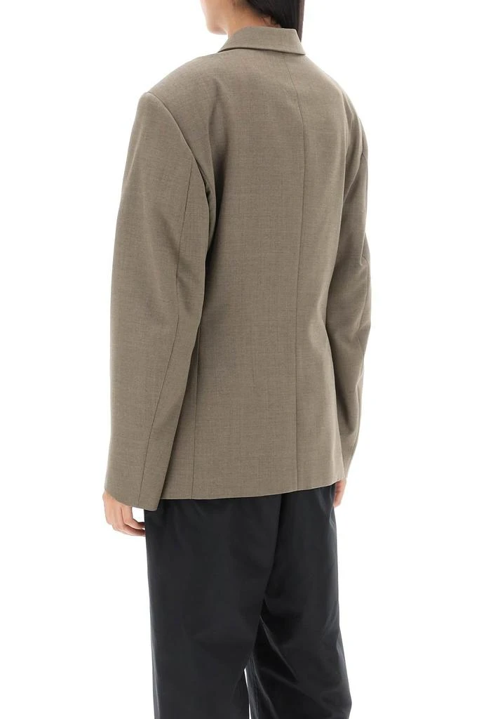 商品Lemaire|Double Breasted Blazer In Tropical Poly Wool,价格¥4822,第4张图片详细描述