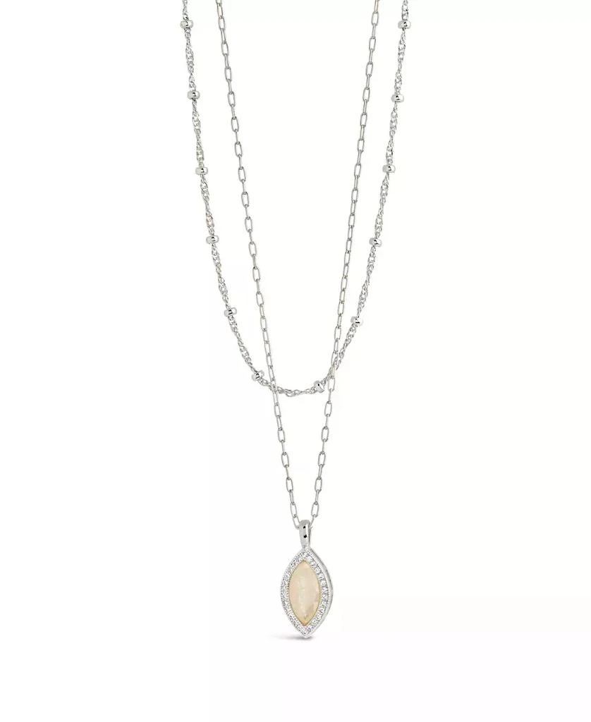 商品Sterling Forever|Calla Layered Necklace,价格¥443,第1张图片