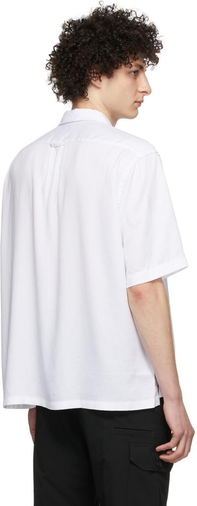 White Twin Pocket Short Sleeve Shirt商品第3张图片规格展示