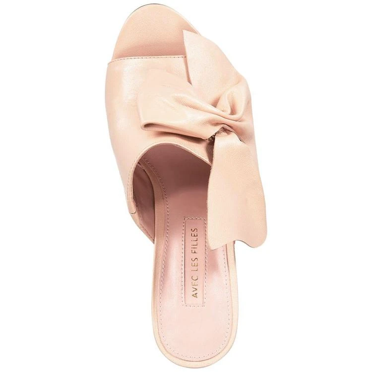 商品Avec Les Filles|Marie Bow Block-Heel Slides,价格¥659,第4张图片详细描述
