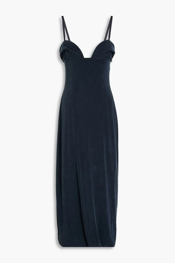 商品Jacquemus|Praia cupro-blend midi dress,价格¥2111,第1张图片