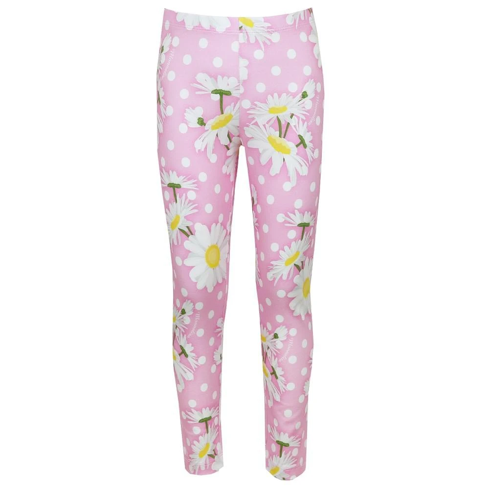 商品MONNALISA|Pink Daisy Print Leggings,价格¥170,第1张图片