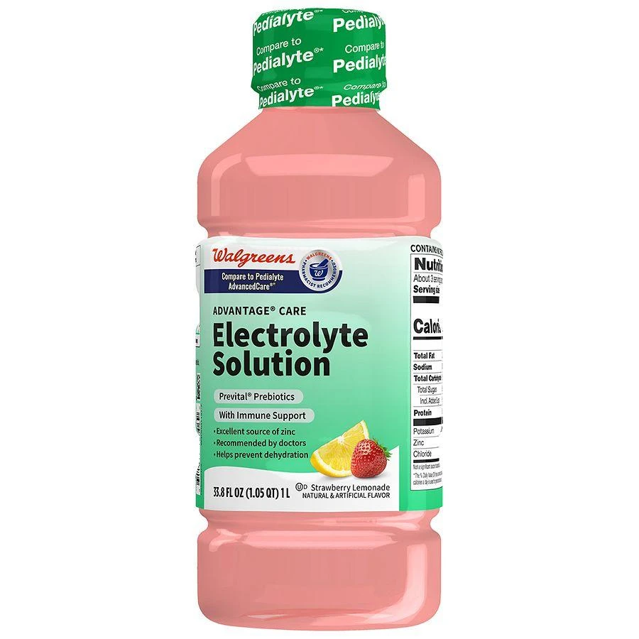 商品Walgreens|Advantage Care Electrolyte Solution with Prevital Prebiotics,价格¥38,第1张图片